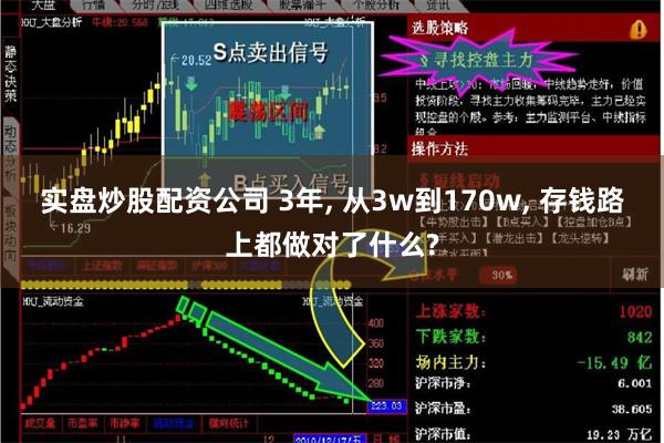 实盘炒股配资公司 3年, 从3w到170w, 存钱路上都