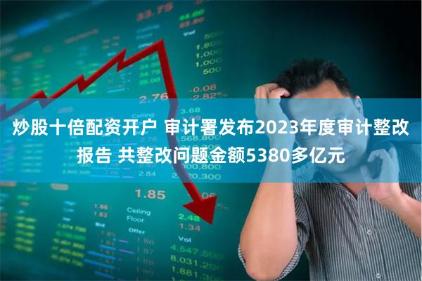 炒股十倍配资开户 审计署发布2023年度审计整改报告 共